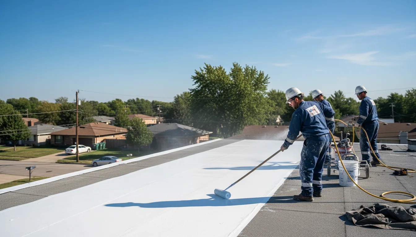Commercial roof coating in Jamestown, TN near me